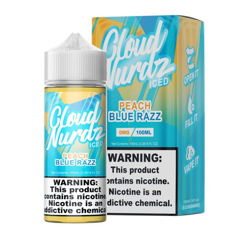 Peach Blue Razz ICED - Cloud Nurdz 100mL
